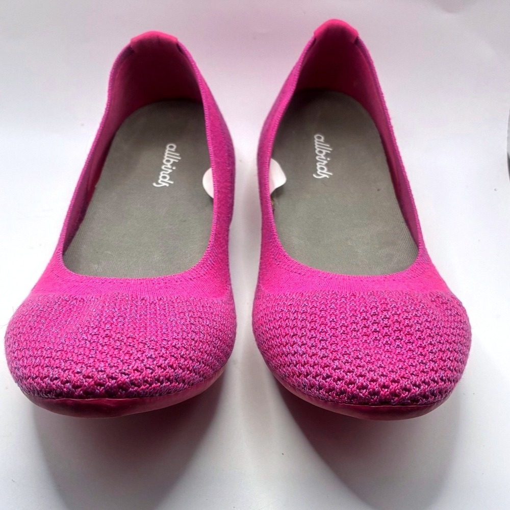 Allbirds Tree Breezers 8.5 Bloom Pink Eucalyptus Knit Ballet Flats AB00EPW085